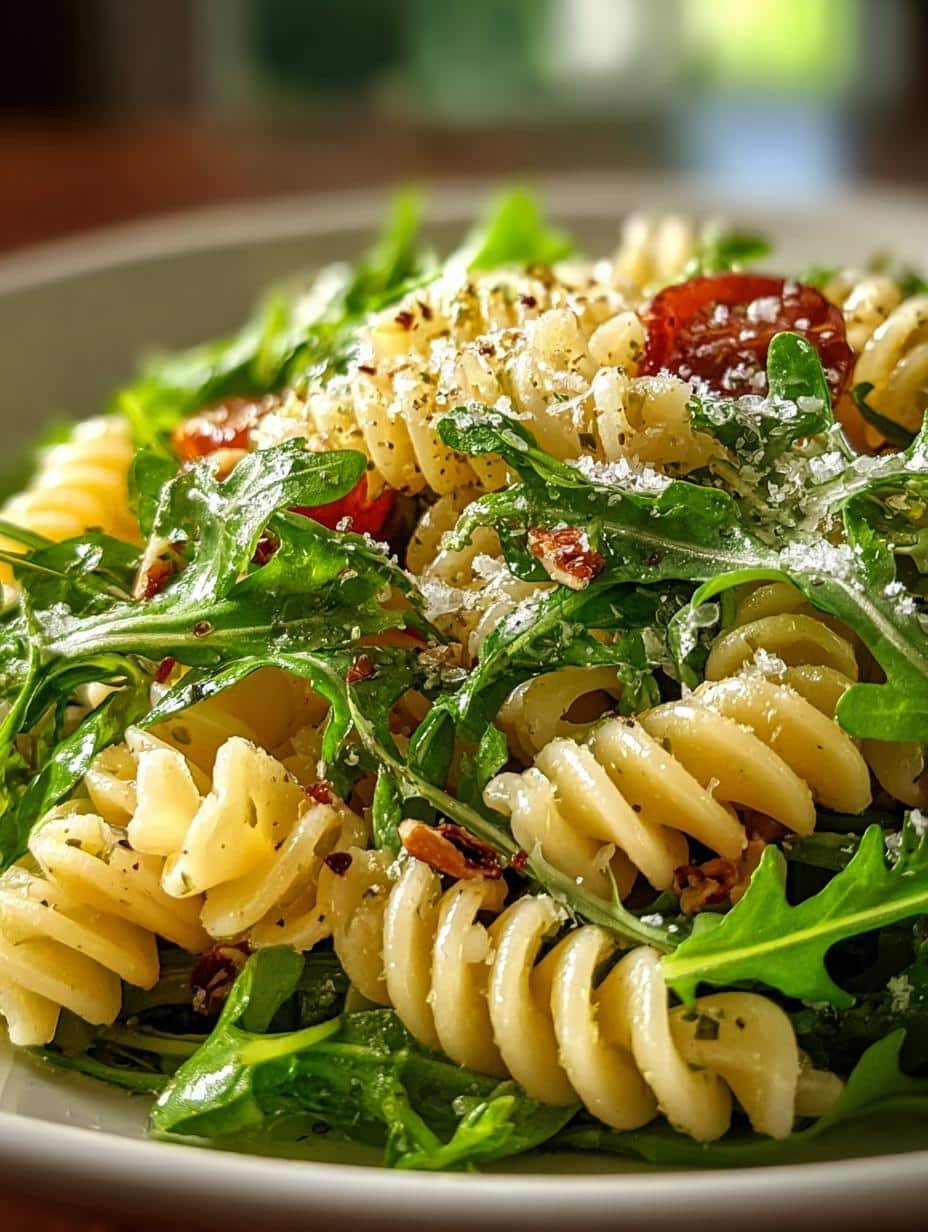 Zesty Lemon Arugula Pasta Salad: Brighten Your Meal - Lemon Arugula Pasta Salad - main visual representation