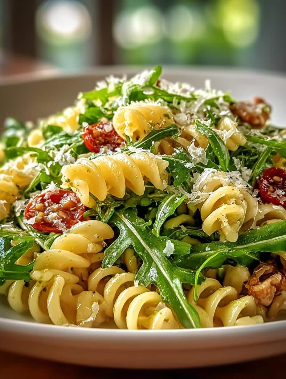 Lemon Arugula Pasta Salad