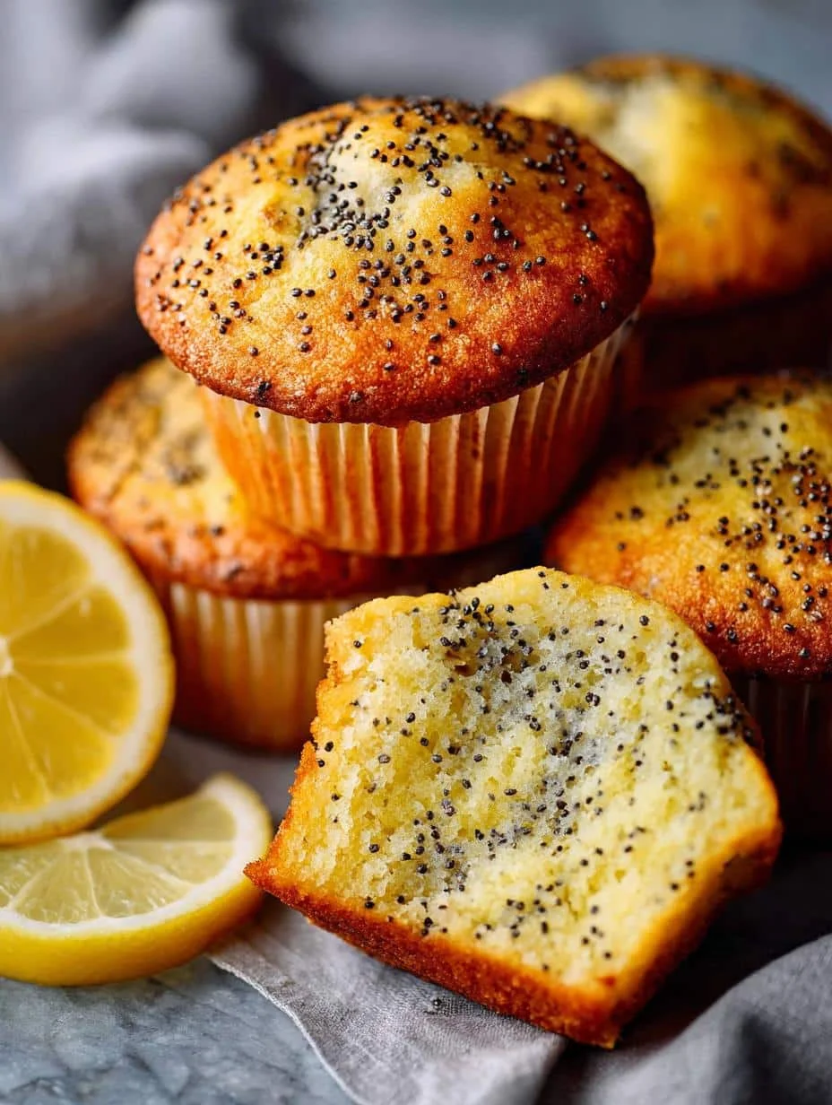 Delicious Lemon Poppy Seed Muffins Recipe for Breakfast - Lemon Poppy Seed Muffins - additional detail