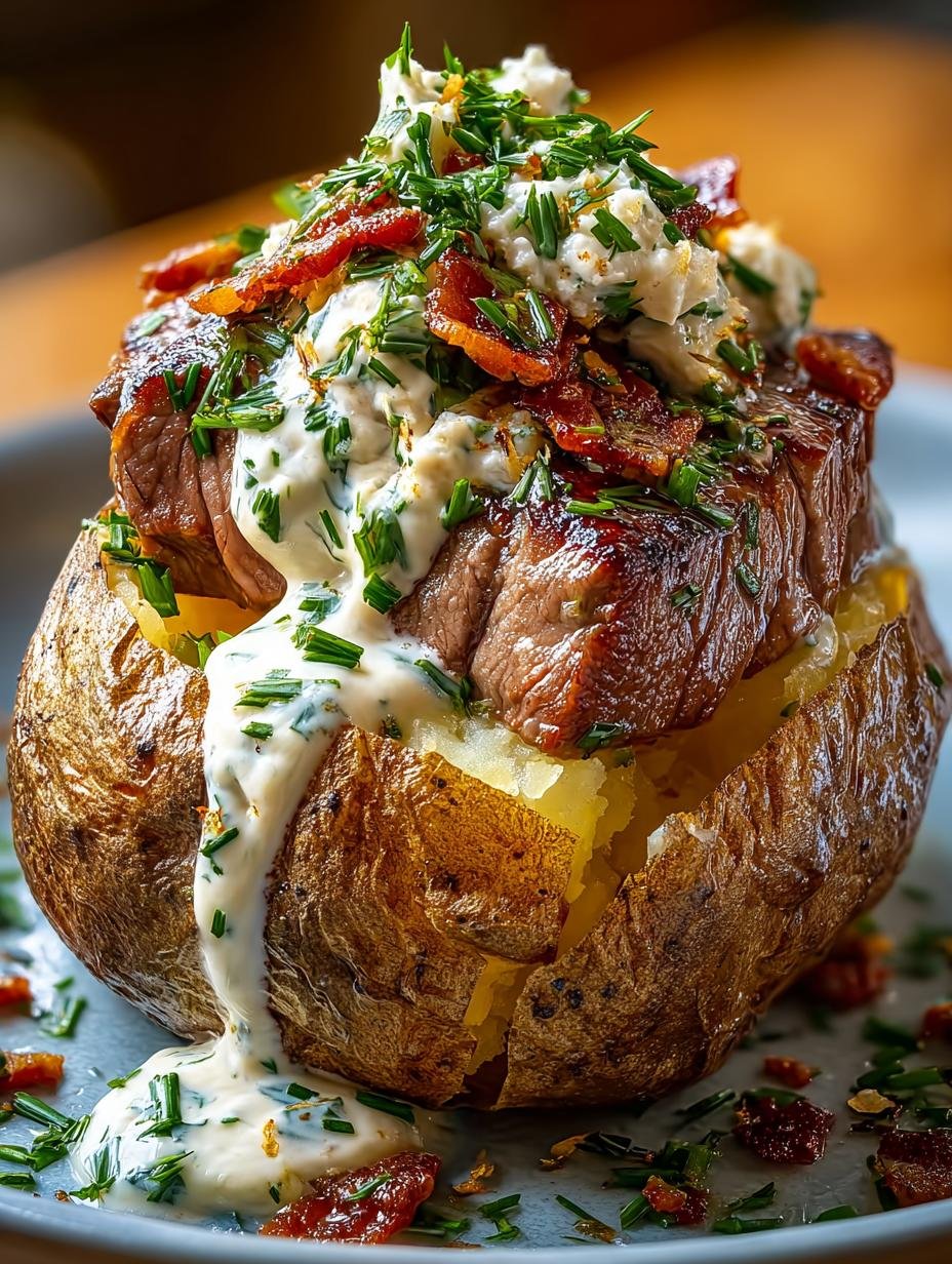 Loaded Steak Potato For