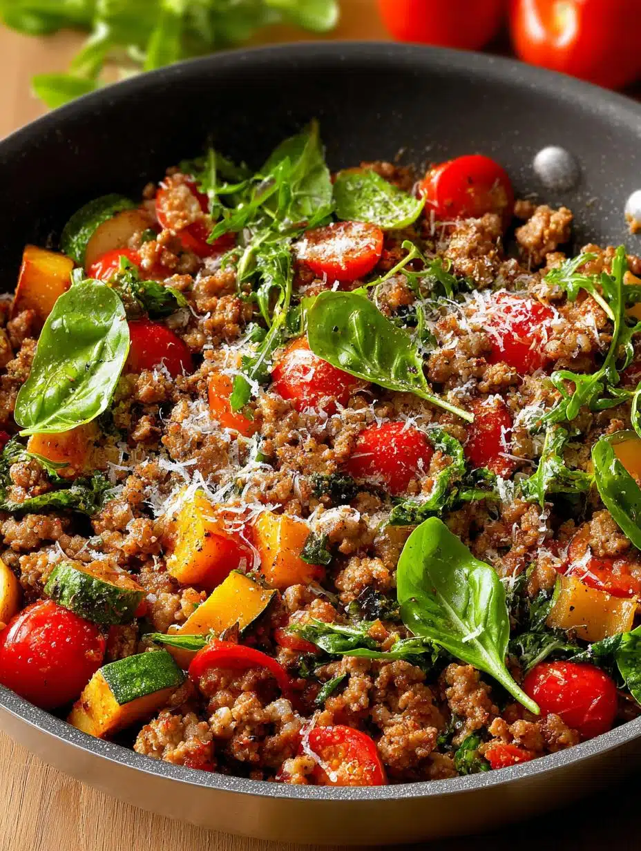 Low Carb Italian Ground Turkey Skillet Delight - Low Carb Italian Ground - main visual representation