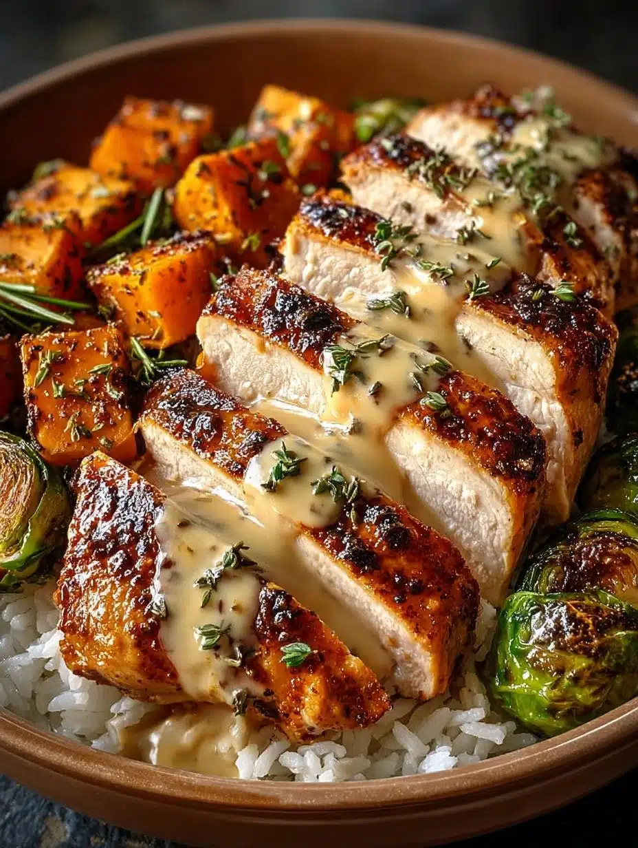 Maple Dijon Chicken Sweet Potato Bowls to Savor - Maple Dijon Chicken Sweet - main visual representation