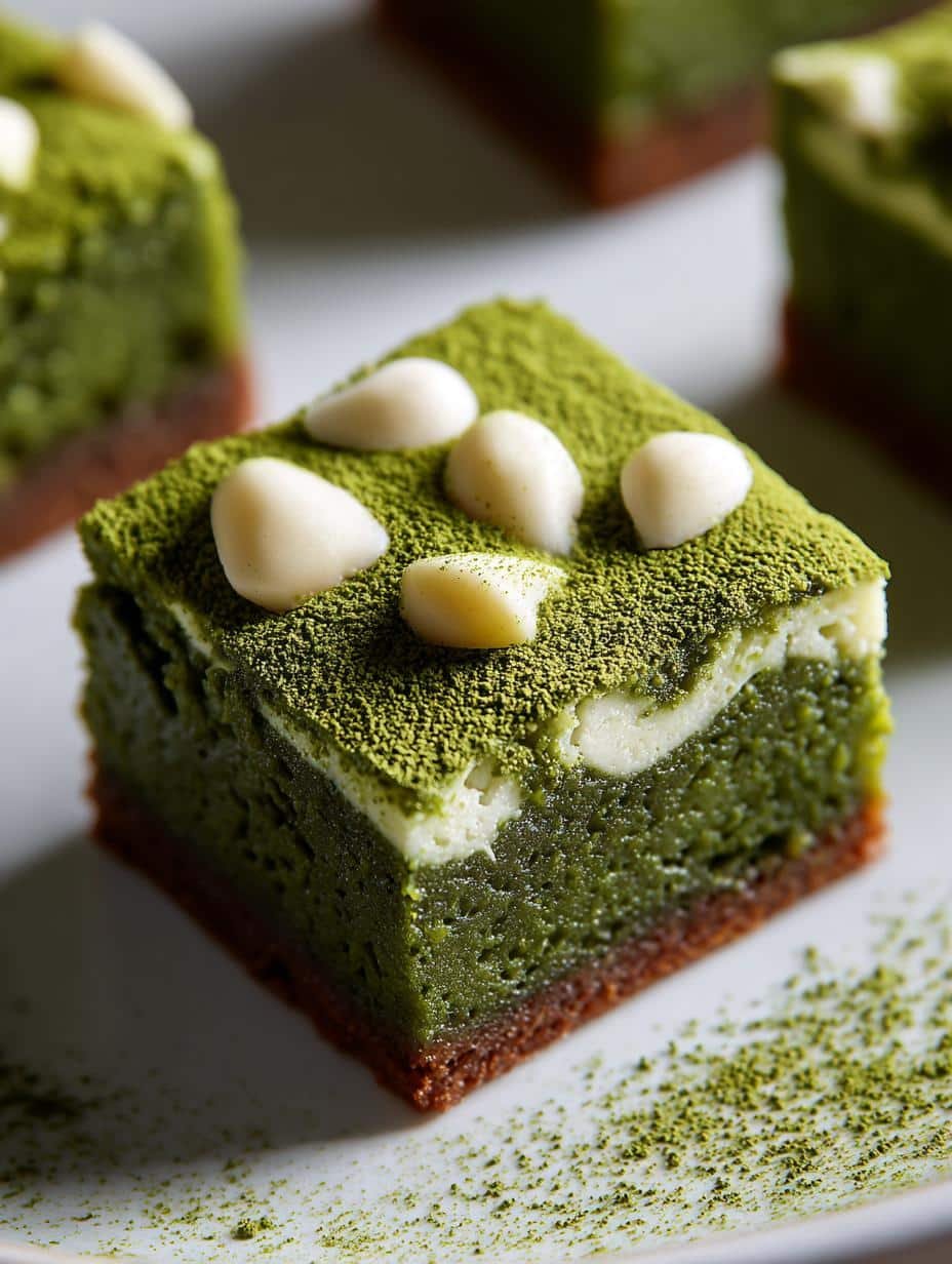 Matcha White Chocolate Brownies: 10 Irresistible Treats - Matcha White Chocolate Brownies - main visual representation