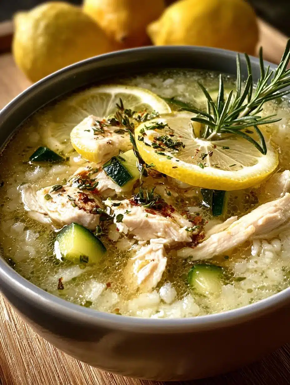 Mediterranean Lemon Chicken Soup: 30-Minute Comfort - Mediterranean Lemon Chicken Soup - main visual representation
