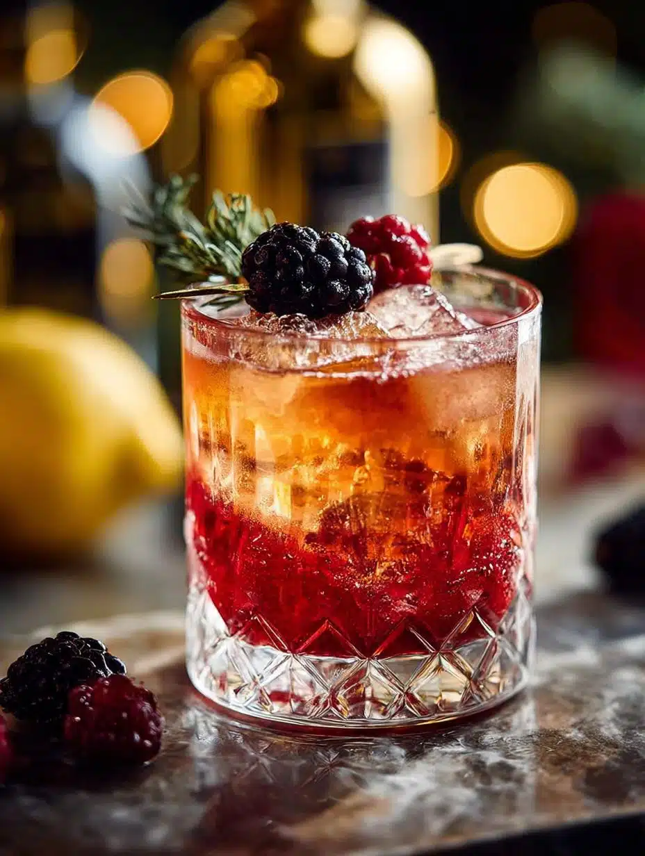 Merry Berry Bourbon Cocktail: 5-Minute Holiday Bliss - Merry Berry Bourbon Cocktail - additional detail