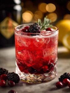 Merry Berry Bourbon Cocktail