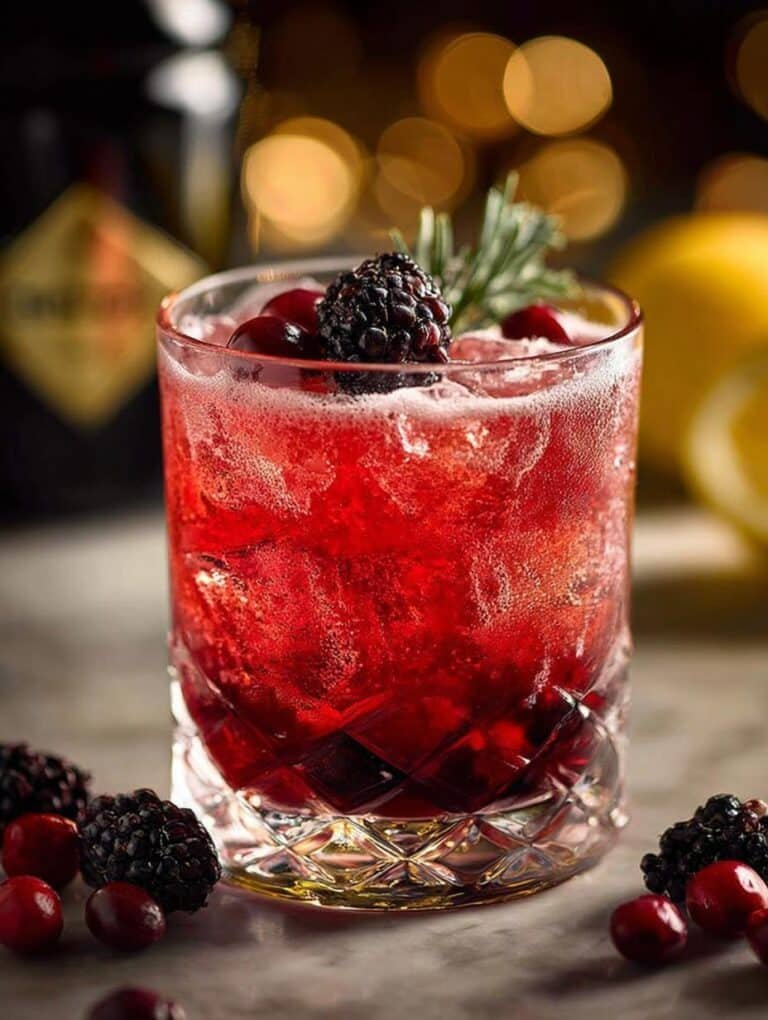 Merry Berry Bourbon Cocktail