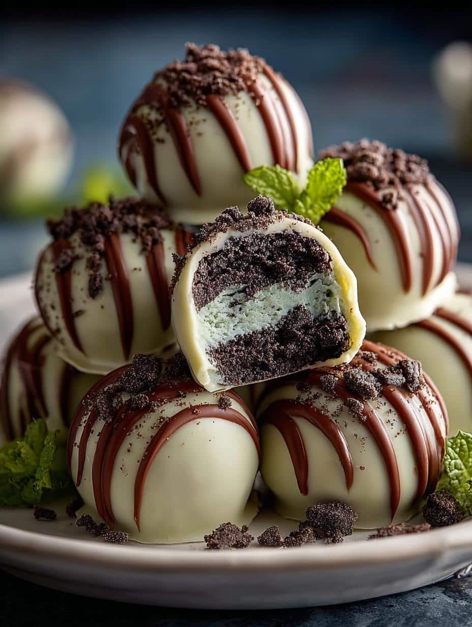 Mint Oreo Truffles: 36 Irresistible No-Bake Delights - Mint Oreo Truffles - main visual representation