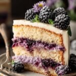 Moist Blackberry Lavender Cake