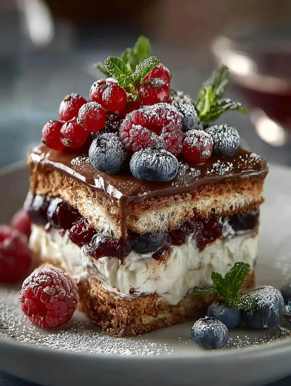Non Alcoholic Berry Spekulatius Tiramisu Delight - Non Alcoholic Berry Spekulatius - additional detail