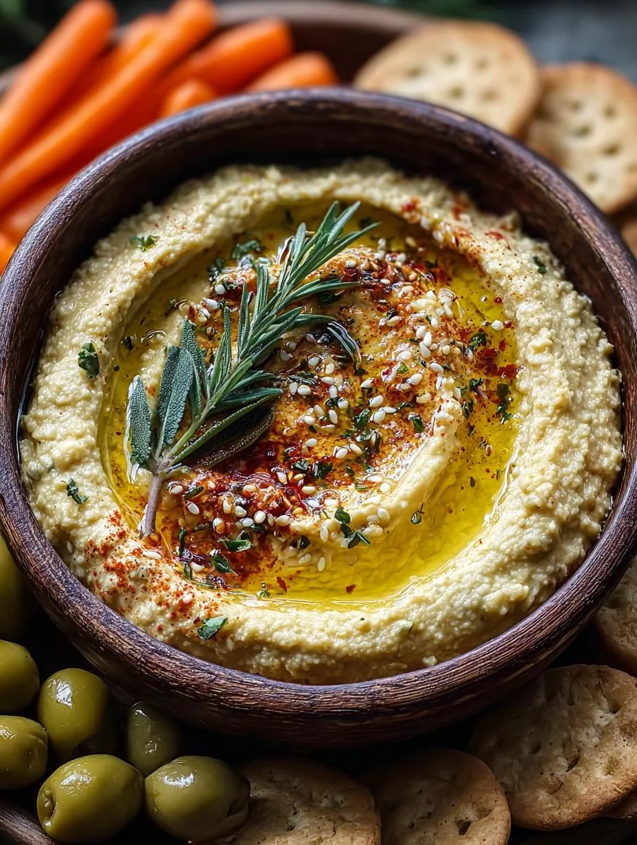 Savory Olive Hummus: 5-Minute Vegan Delight 2 Savory Olive Hummus: 5-Minute Vegan Delight - Olive Hummus - main visual representation