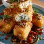 Oven Fried Feta Rolls
