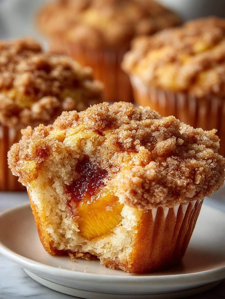 Peach Streusel Muffins