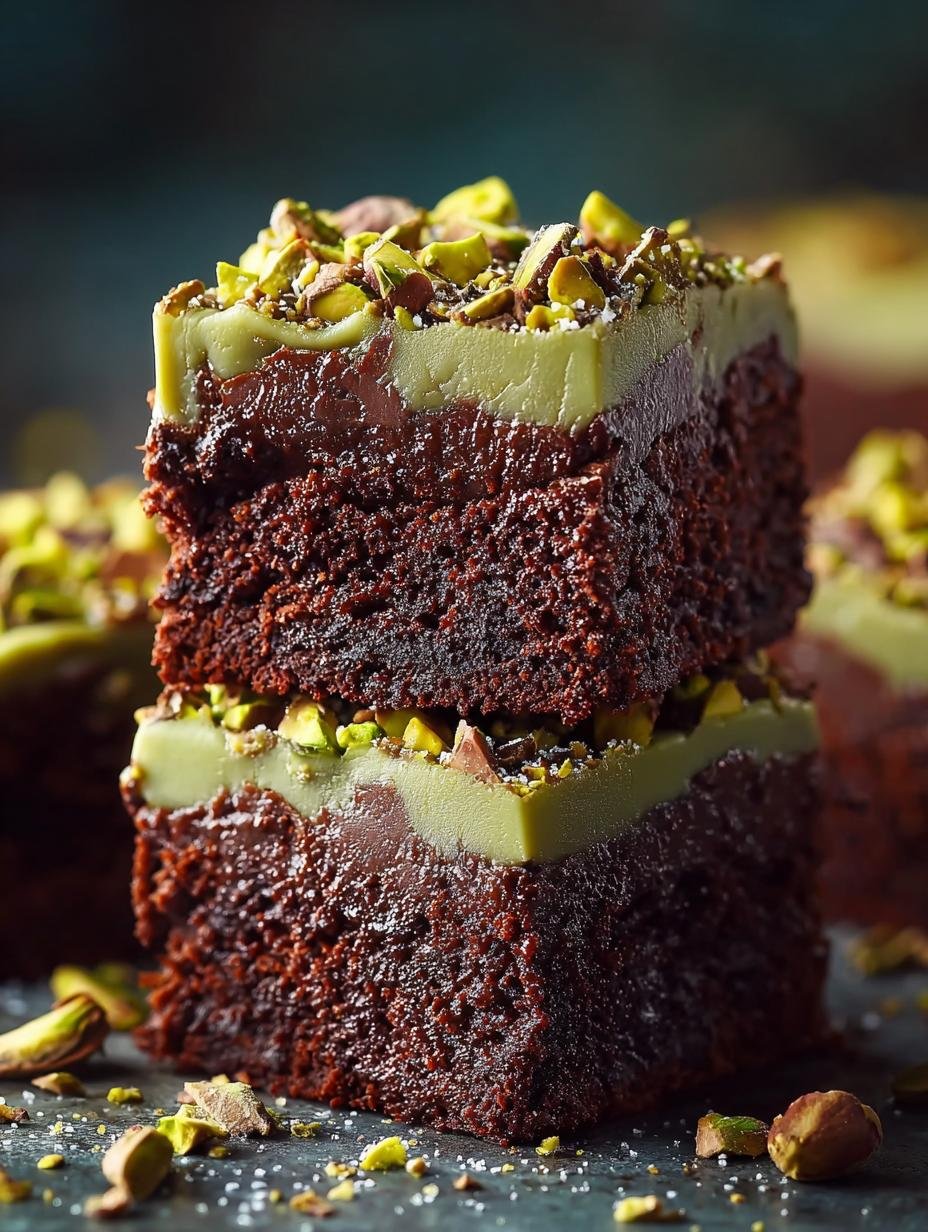 Pistachio Brownies with Pistachio Ganache: 5 Reasons to Indulge - Pistachio Brownies with Pistachio - main visual representation