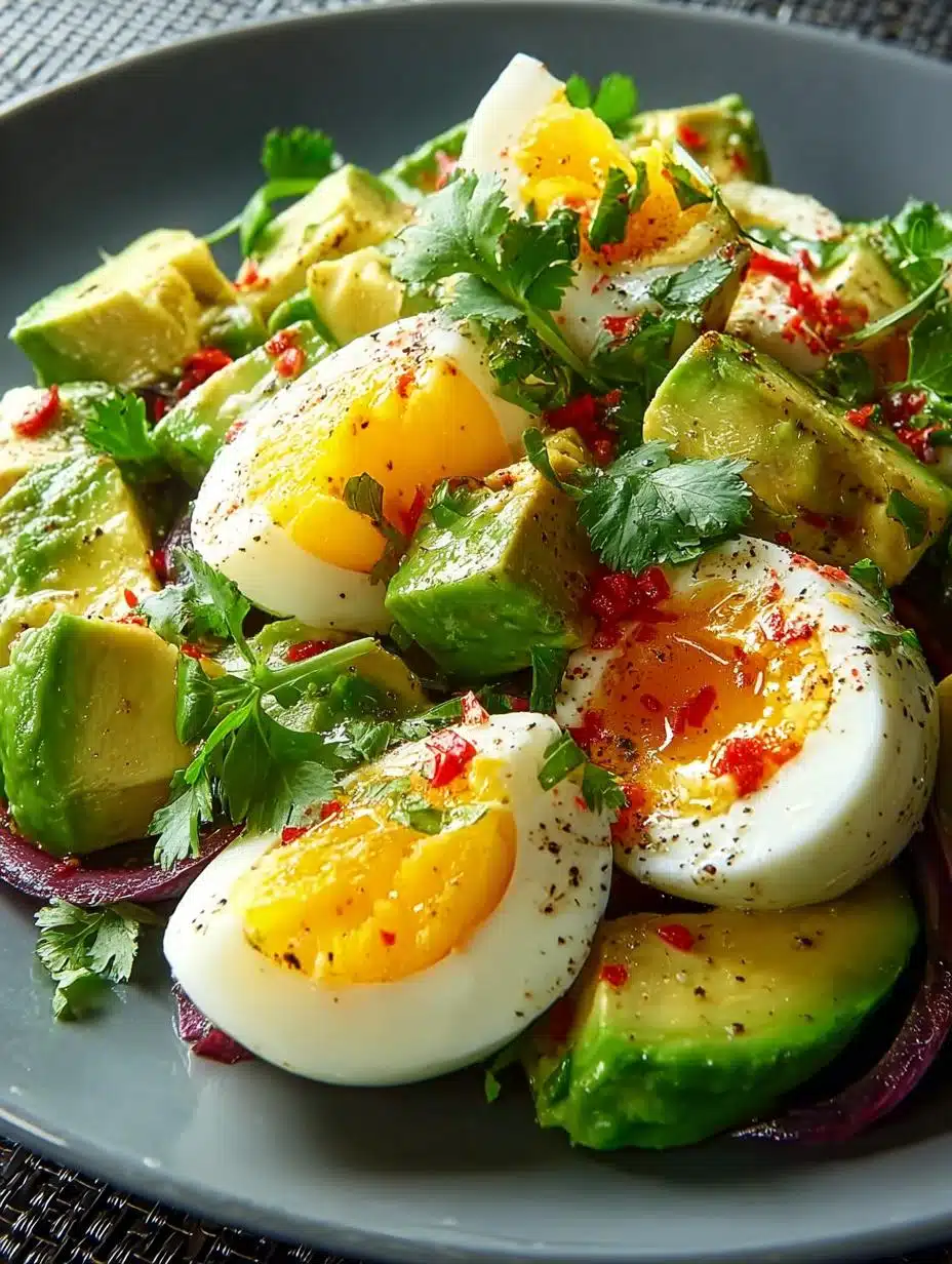 Protein Packed Workout Egg Avocado Salad for Recovery - Protein Packed Workout Egg - main visual representation