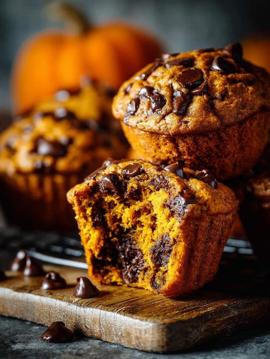 Pumpkin Chocolate Chip Muffins: 12 Irresistible Treats - Pumpkin Chocolate Chip Muffins - additional detail