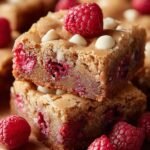Raspberry White Chocolate Blondies