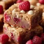 Raspberry White Chocolate Blondies
