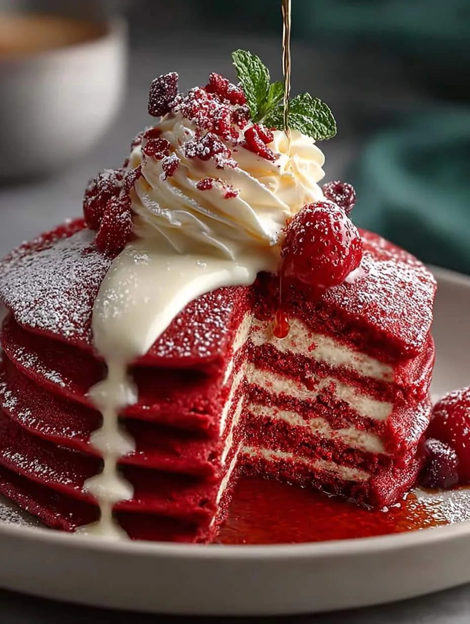 Red Velvet Pancakes: 6 Secrets to Fluffy Perfection - Red Velvet Pancakes - additional detail