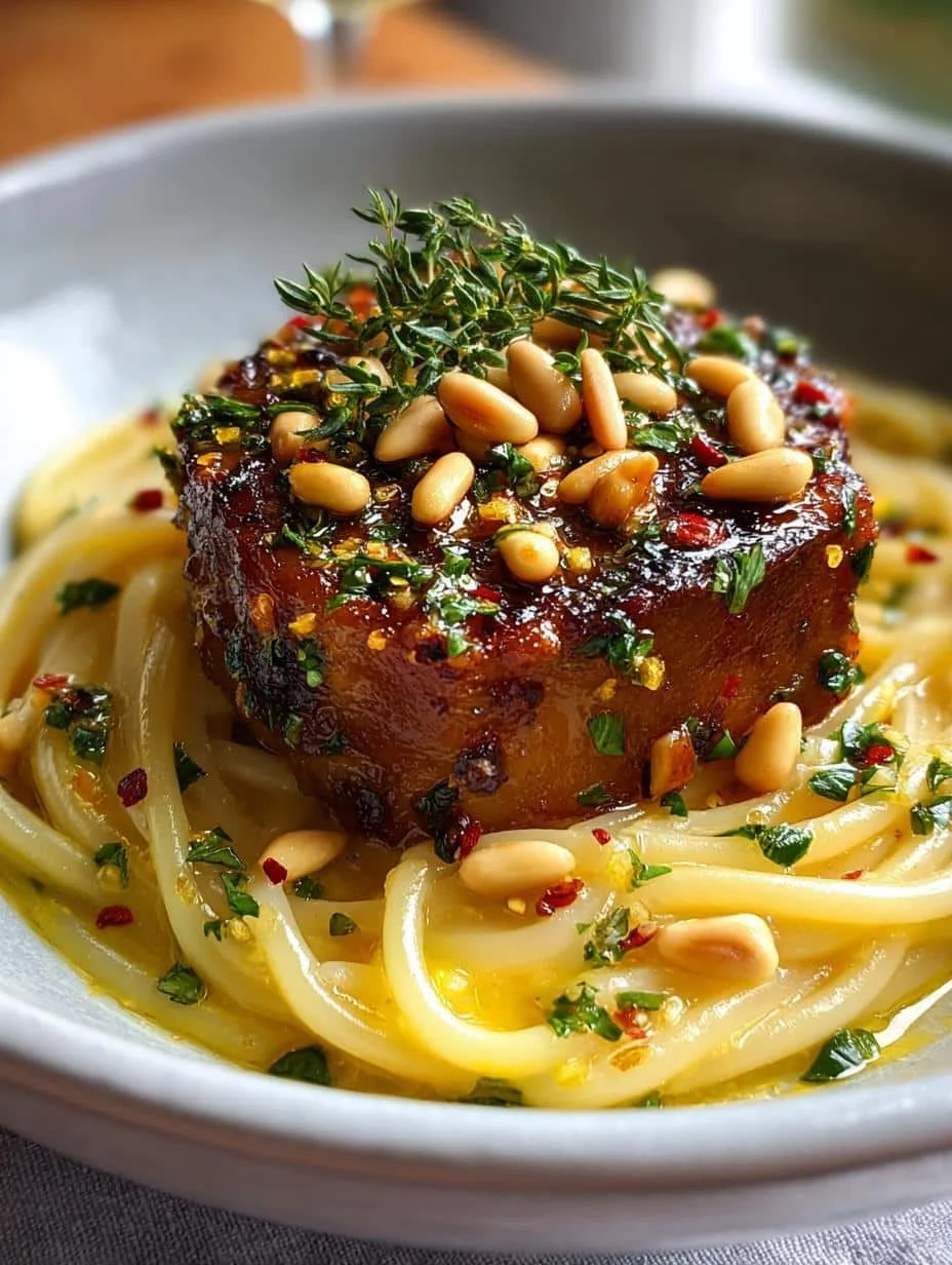 Saffron Garlic Pine Nut: 5 Ways to Elevate Your Pasta - Saffron Garlic Pine Nut - additional detail