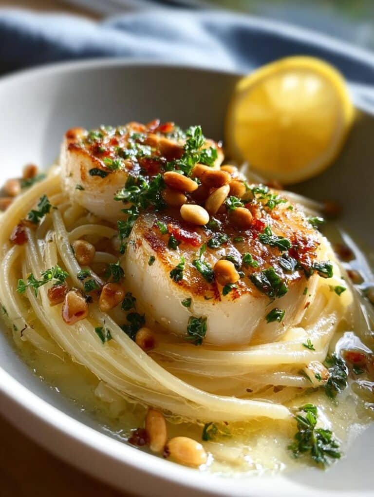 Saffron Garlic Pine Nut