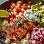 Salmon Taco Bowls