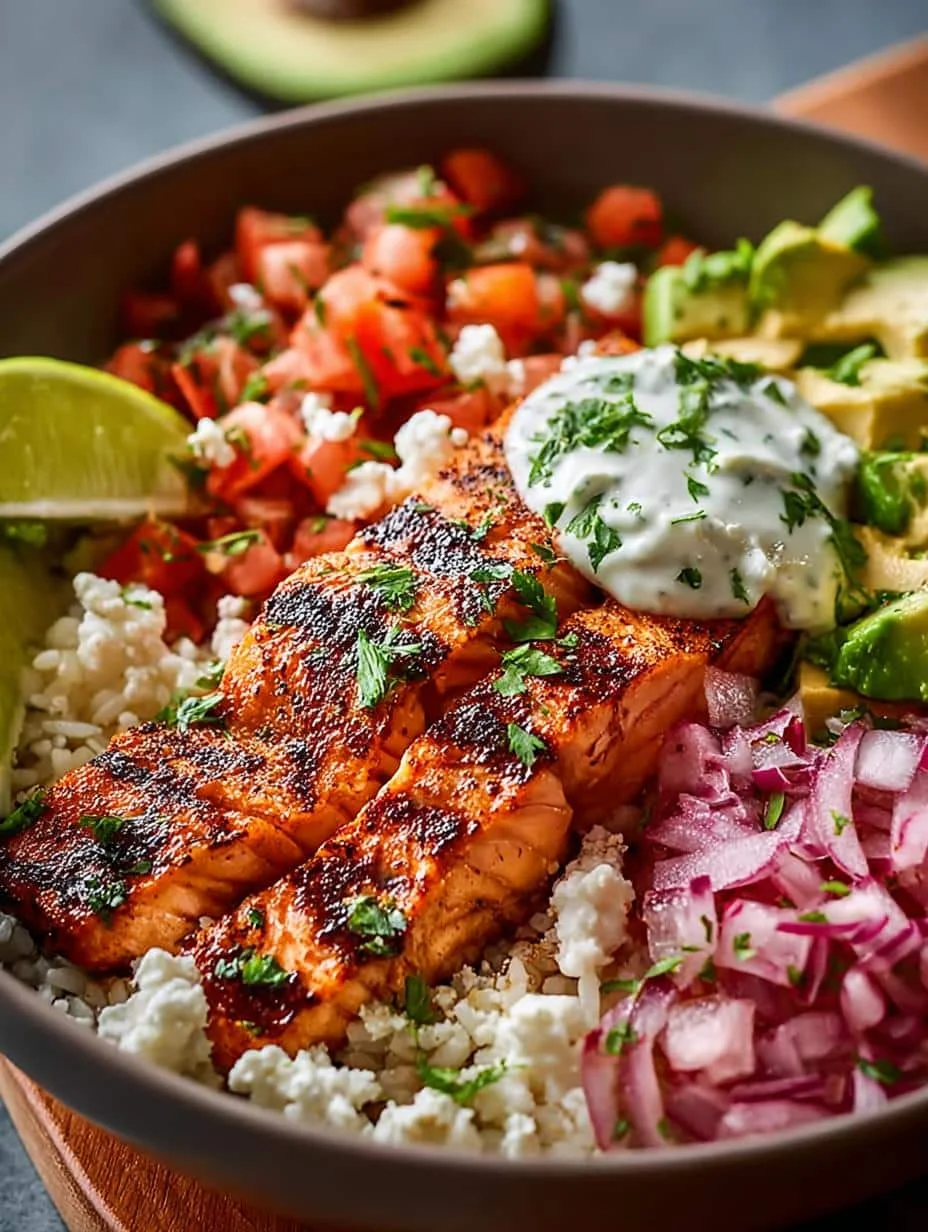 Salmon Taco Bowls
