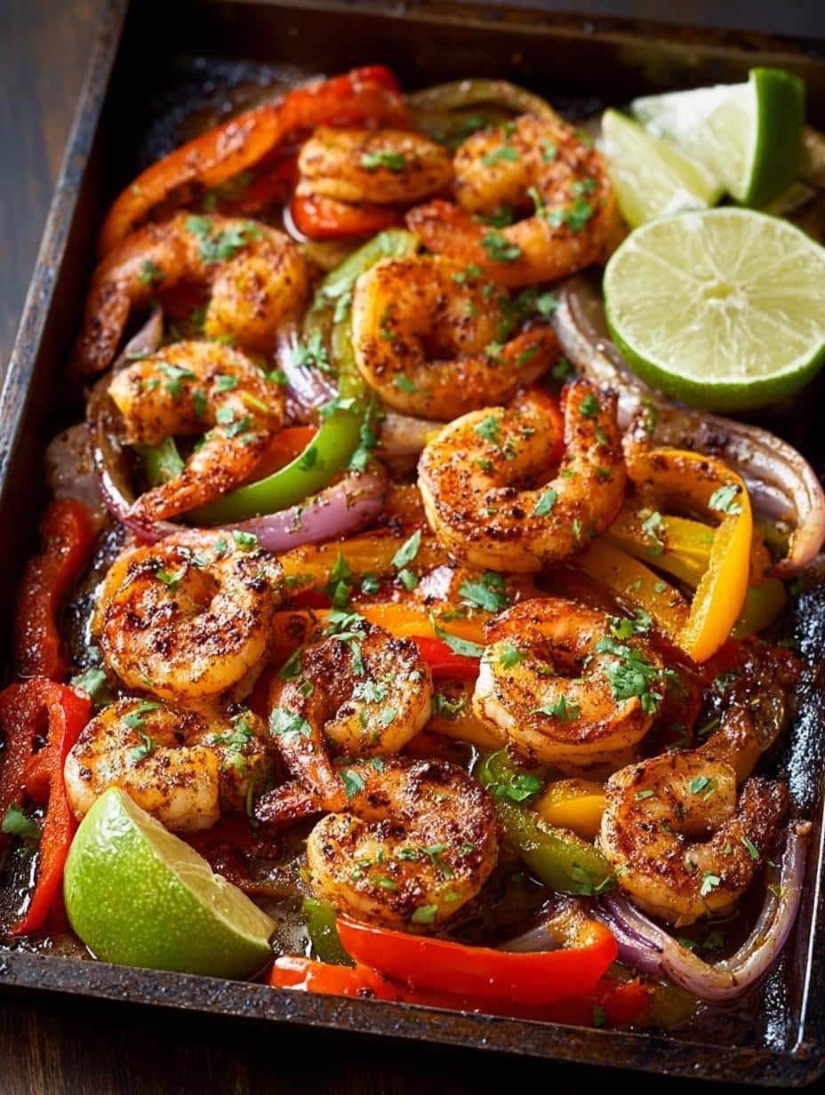 Sheet Pan Shrimp Fajitas: 20-Minute Flavor Explosion - Sheet Pan Shrimp Fajitas - main visual representation