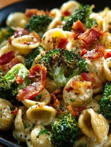 Spicy Bacon Broccoli Orecchiette: 5-Minute Comfort Dish 6 Spicy Bacon Broccoli Orecchiette