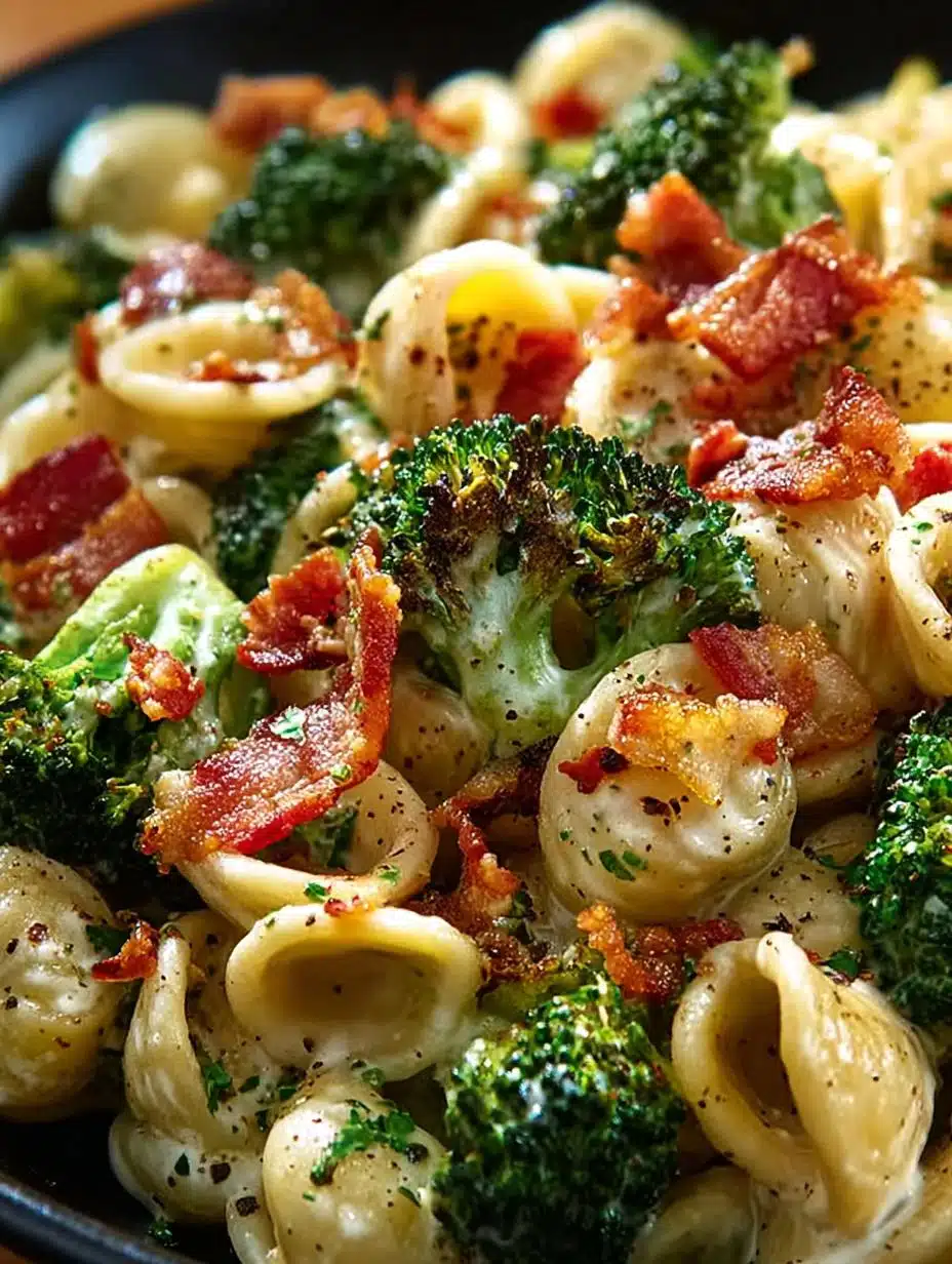Spicy Bacon Broccoli Orecchiette