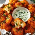 Spicy Buffalo Cauliflower Bites