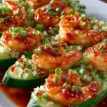 Spicy Sriracha Shrimp Cucumber