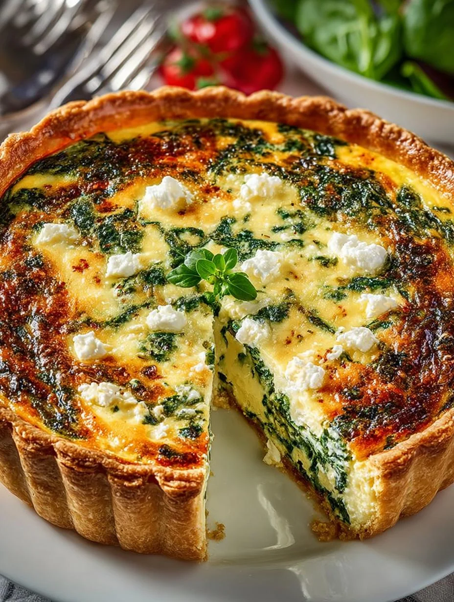 Delicious Spinach Feta Quiche for Your Brunch Table 2 Delicious Spinach Feta Quiche for Your Brunch Table - Spinach Feta Quiche - main visual representation