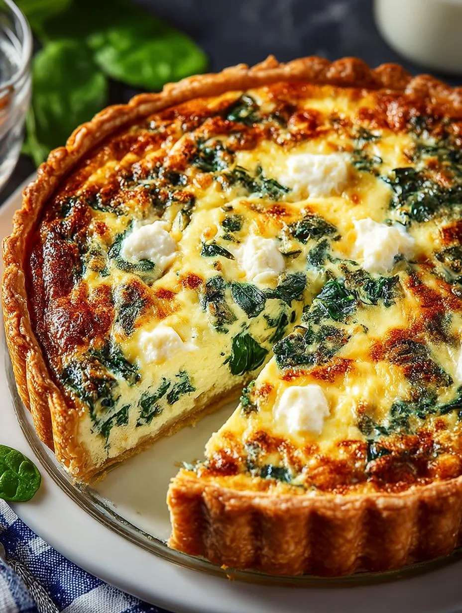 Delicious Spinach Feta Quiche for Your Brunch Table 1 Spinach Feta Quiche