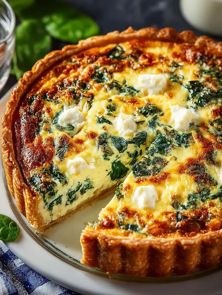 Spinach Feta Quiche
