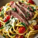Steak Boursin Pasta
