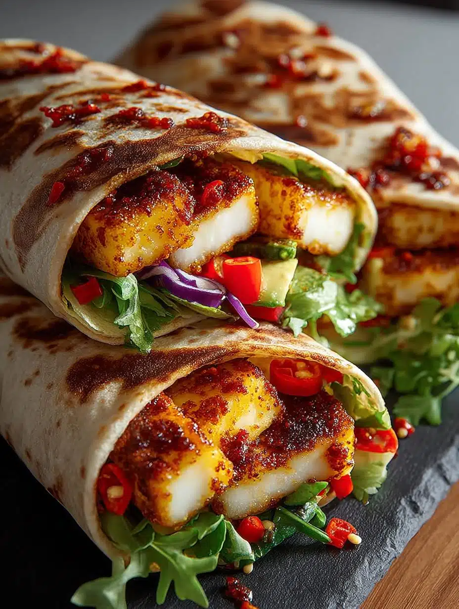 Sweet Chili Halloumi Wraps: 5 Steps to Deliciousness - Sweet Chili Halloumi Wraps - main visual representation