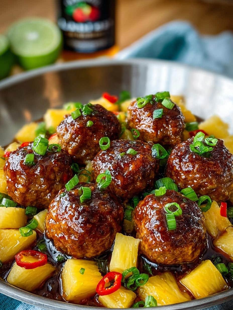 Teriyaki Meatballs with Pineapple: 30-Minute Delight - Teriyaki Meatballs with Pineapple - main visual representation