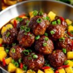 Teriyaki Meatballs with Pineapple