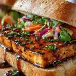Teriyaki Tofu Sandwich