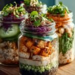 Tofu Sushi Salad Jars