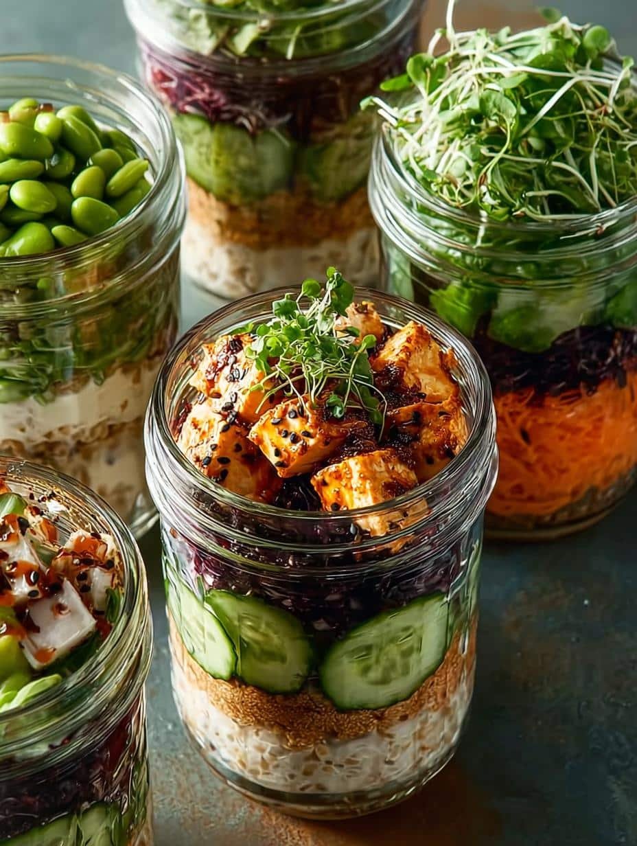 Tofu Sushi Salad Jars: A Creamy Delight for Health - Tofu Sushi Salad Jars - additional detail