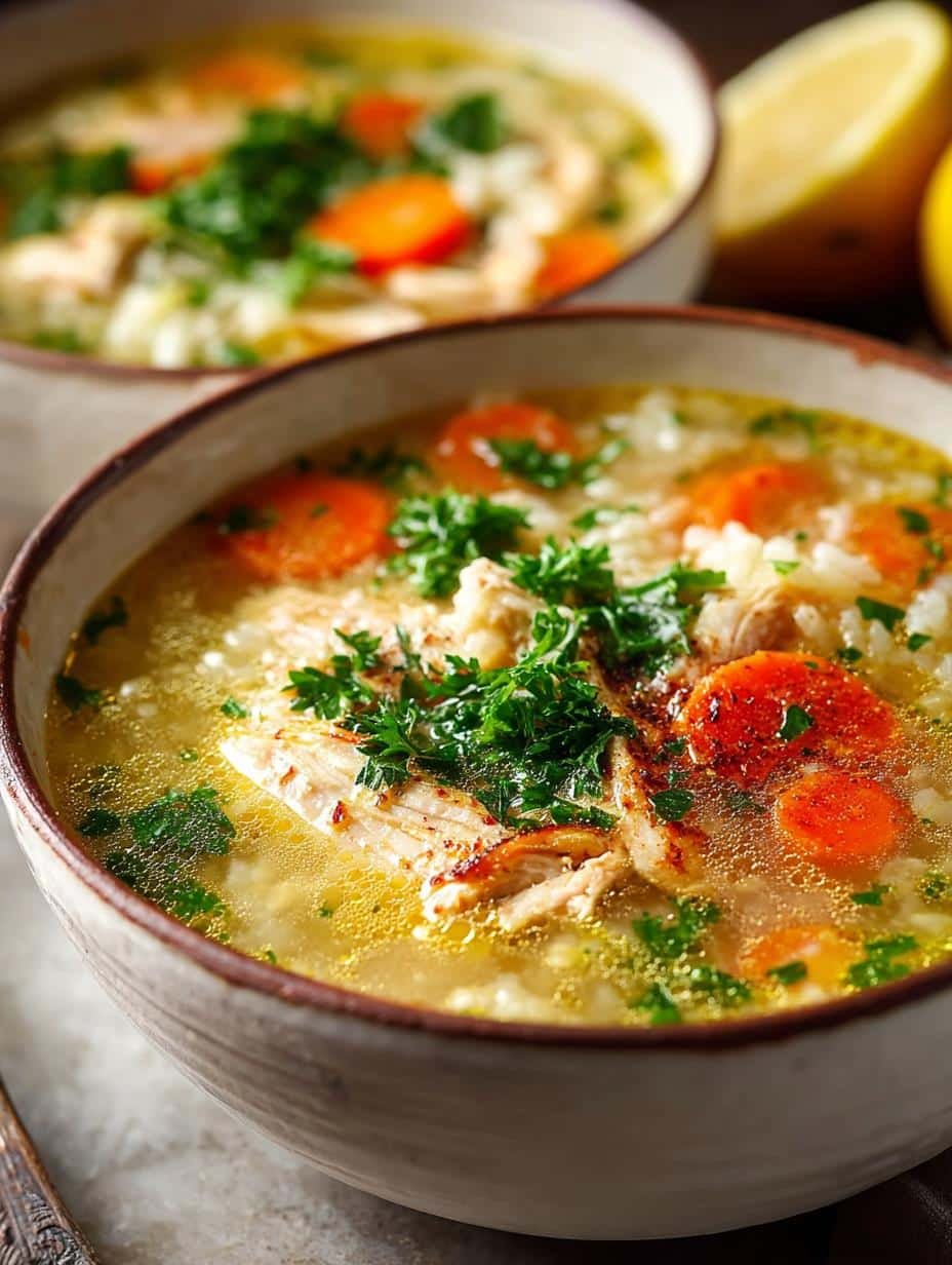 Turkey Rice Soup with