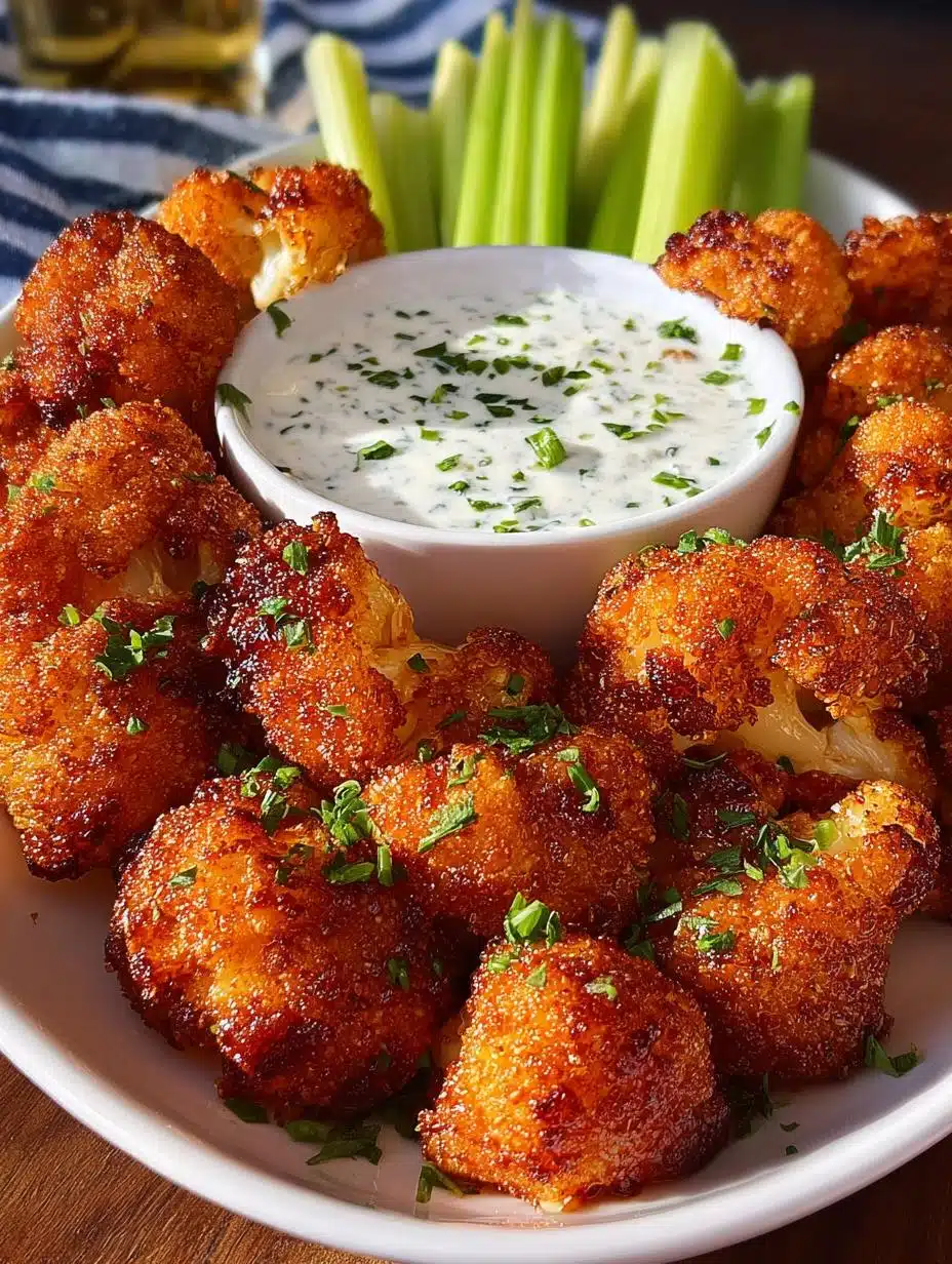 Vegan Cauliflower Buffalo Wings: 7 Spicy and Crispy Bites - Vegan Cauliflower Buffalo Wings - main visual representation