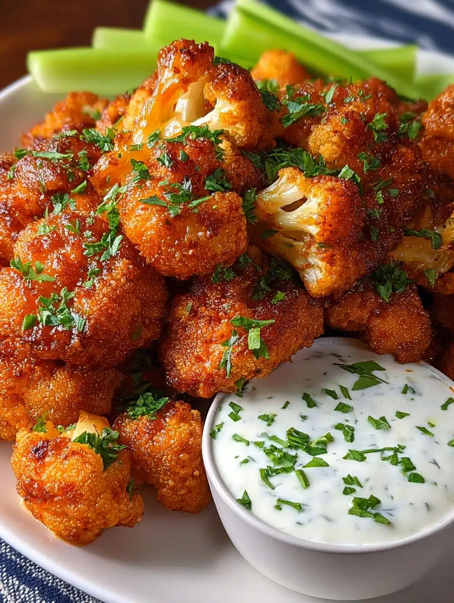Vegan Cauliflower Buffalo Wings