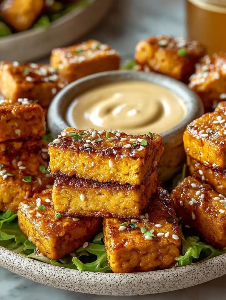 Vegan Honey Mustard Tempeh