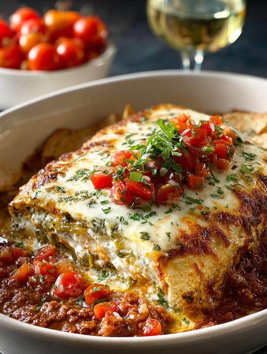 Vegetarian Hatch Chile Enchiladas Loaded with Flavor - Vegetarian Hatch Chile Enchiladas - main visual representation