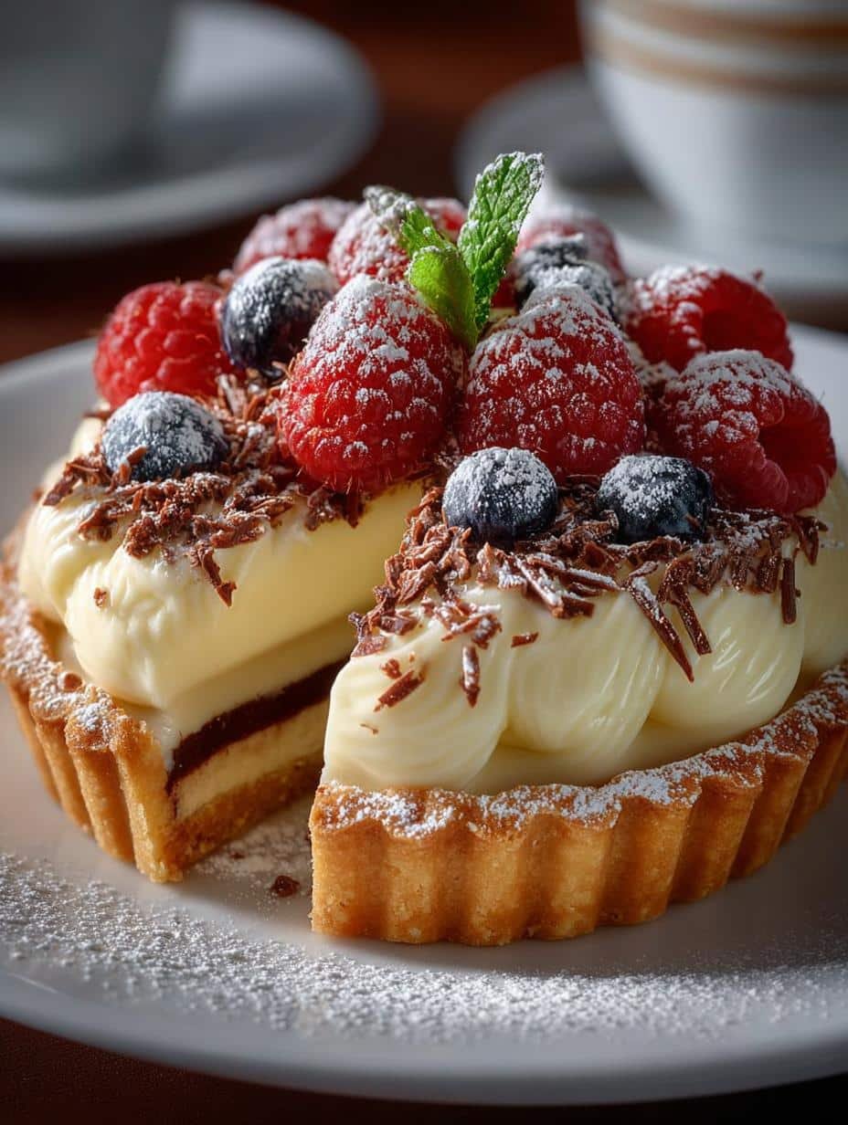 Elegant White Chocolate Mousse Tarts: 6 Decadent Treats - White Chocolate Mousse Tarts - additional detail