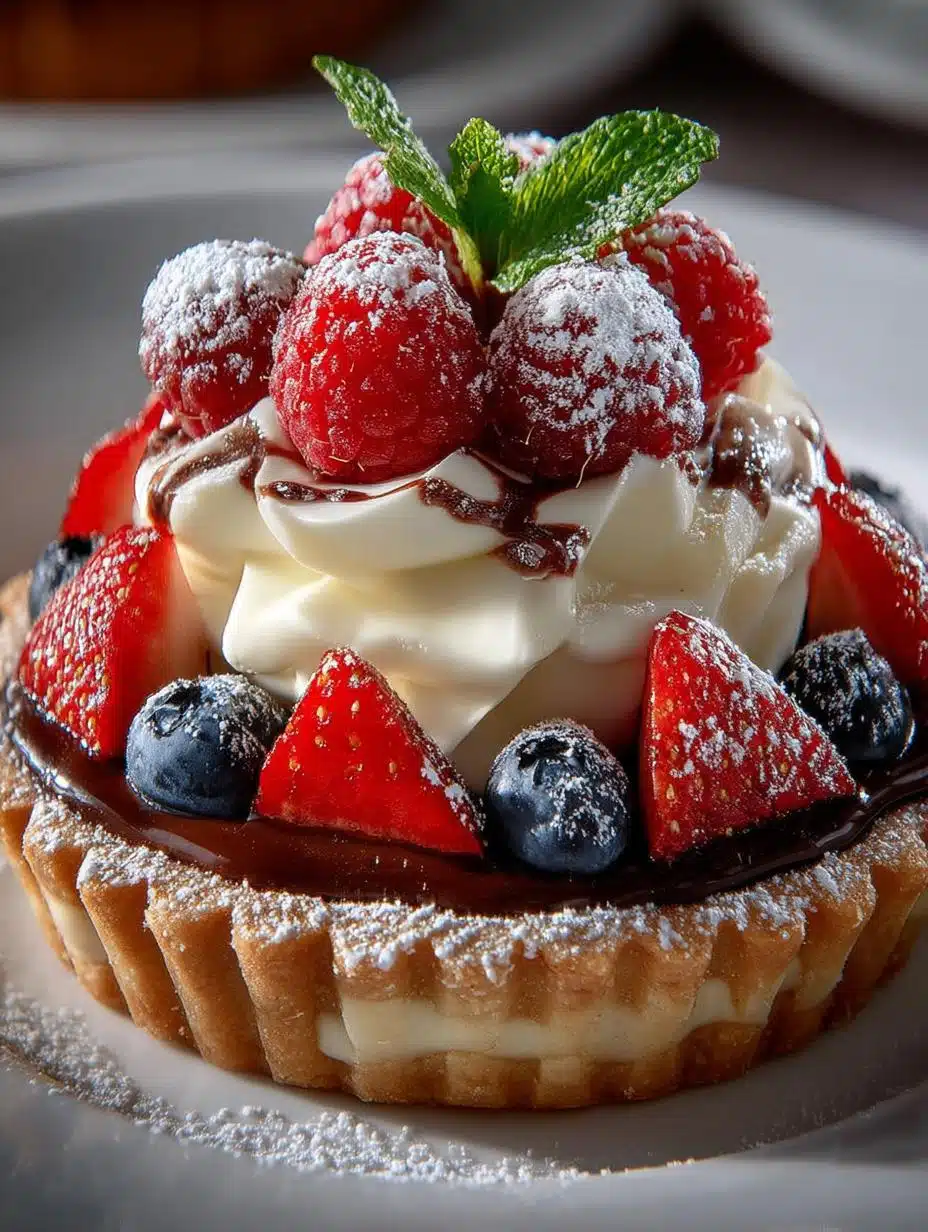 White Chocolate Mousse Tarts