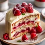 White Chocolate Raspberry Cake